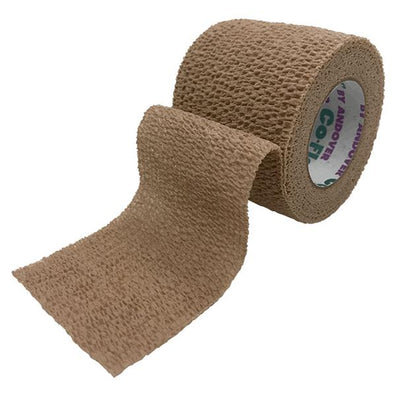 Bandage CoFlex Compression Elastic 1"x5yd Ltx Non-Sterile Cohesive Tan 30Rl/Case - Surgical Supplies NY